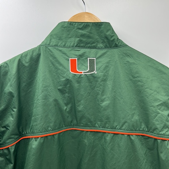NIKE UNIVERSITY OF MIAMI HURRICANES STORM-FIT MENS SIZE MEDIUM JACKET - Picture 7 of 15